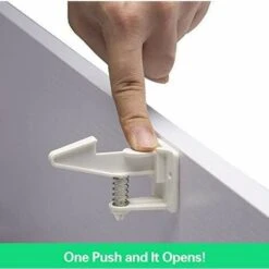 10 Pack Child Safety Padlocks Invisible Security For Cabinet And Drawer Lock For Cabinet Door Drawer Cupboard Closet -Garden Care 67667803 4