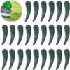 Replacement Grass Strimmer Blades, 24 Pack Edger Blade For Bosch Durablade Art 23-18 LI Art 26-18 LI String Trimmer, Green 1 Replacement Grass Strimmer Blades, 24 Pack Edger Blade For Bosch Durablade Art 23-18 LI Art 26-18 LI String Trimmer, Green -Garden Care 68336545 1