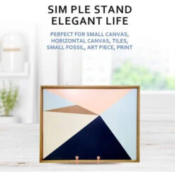 4pcs Plate Stands For Display Plate Holder Display Stand Metal Frame Holder Stand For Picture, Decorative Plate, Book, Photo Easel Rose Gold Large -Garden Care 69416128 4