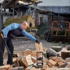 Portable Firewood Splitter, More Labor-saving Manual Log Splitter, Heavy-duty Carbon Steel Cracker, Safer Wood Chopper, Suitable For Family And Campi -Garden Care 71339938 2