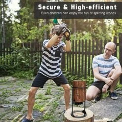 Portable Firewood Splitter, More Labor-saving Manual Log Splitter, Heavy-duty Carbon Steel Cracker, Safer Wood Chopper, Suitable For Family And Campi -Garden Care 71339938 3