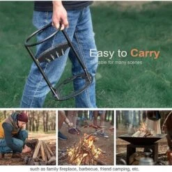 Portable Firewood Splitter, More Labor-saving Manual Log Splitter, Heavy-duty Carbon Steel Cracker, Safer Wood Chopper, Suitable For Family And Campi -Garden Care 71339938 5