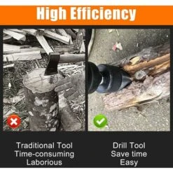 Log Splitter Drilling Cone 42mm And 32mm, Wood Splitter, Wood Conical Screw For Stepped Drill Firewood Cutter Log Splitter Steel Cone High Speed Drill -Garden Care 71340118 3