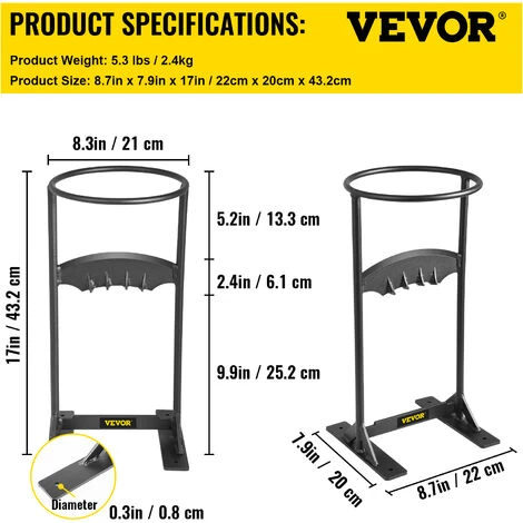 VEVOR Firewood Splitter, Q235 Steel Log Wood Splitter Wedge, For Splitting 6" Diameter Wood Manual Wedge Wood Splitter, 8.3"x17" Portable Log Splitting W/ 4 Screws & Blade Cover, For Home, Campsite 4 VEVOR Firewood Splitter, Q235 Steel Log Wood Splitter Wedge, For Splitting 6" Diameter Wood Manual Wedge Wood Splitter, 8.3"x17" Portable Log Splitting W/ 4 Screws & Blade Cover, For Home, Campsite - Image 2