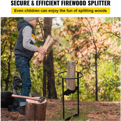 VEVOR Firewood Splitter, Q235 Steel Log Wood Splitter Wedge, For Splitting 6" Diameter Wood Manual Wedge Wood Splitter, 8.3"x17" Portable Log Splitting W/ 4 Screws & Blade Cover, For Home, Campsite 5 VEVOR Firewood Splitter, Q235 Steel Log Wood Splitter Wedge, For Splitting 6" Diameter Wood Manual Wedge Wood Splitter, 8.3"x17" Portable Log Splitting W/ 4 Screws & Blade Cover, For Home, Campsite - Image 3