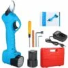 16V 25Mm Professional Cordless Electric Pruner With Two 2Ah Rechargeable Lithium Batteries And Maintenance Kit For Tree Branches And Garden Trimmers