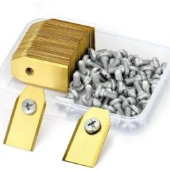 45 Replacement Blades For Husqvarna / Automower / Gardena / Yardforce Robot Lawn Mower, Titanium Knife Blades - Spare Blades(3g - 0.75mm) - Spare Accessory - With Screws