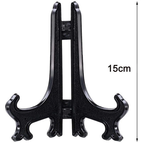 12 Pieces Plastic Easels Plate Holders, Plate Holders, Folding Plates, Display Stands For Displaying Collectible Plates, Bowl Holders, Books, Plates, DVDs, Picture 7 12 Pieces Plastic Easels Plate Holders, Plate Holders, Folding Plates, Display Stands For Displaying Collectible Plates, Bowl Holders, Books, Plates, DVDs, Picture - Image 5