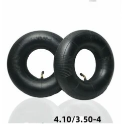2 Pieces 4.10 / 3.50-4 Inch Inner Tube Tire For Hand Truck, Cart, Hand Cart, Garden Cart, Lawn Mower, Replacement Tube 4.10-4