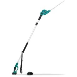 VONROC Telescopic Hedge Trimmer 20V (Incl. 2.0Ah Battery And Quick Charger) - Tiltable Blade - Extendable Pole (200-260 Cm)