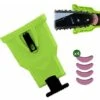 Chain Sharpener For Chainsaw, Weeder Chain, With 4pcs Replaceable Whetstone (Green)