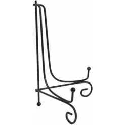 2 Pack Iron Display Stand, Black Iron Easel Plate Display Photo Holder Stand, Displays Picture Frames, Decorative Plates,Tablets And Art 4 Inch-12 Inch -Garden Care 80311807 3