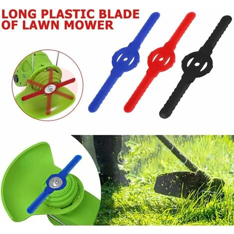 10 Pieces Lawn Mower Blades Garden Mower Accessories, Plastic Replacement Blades, Garden Tools, Small Hole 5mm, For Garden Lawn Mower, Cordless Edger(Blue) 5 10 Pieces Lawn Mower Blades Garden Mower Accessories, Plastic Replacement Blades, Garden Tools, Small Hole 5mm, For Garden Lawn Mower, Cordless Edger(Blue) - Image 3