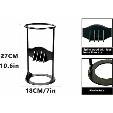 Log Splitter Heavy Duty Wood Splitter Cast Iron Manual Log Splitter Wood Splitter Lightweight Firewood Kindling Splitter For Home Camping Outdoors,Large 4 Log Splitter Heavy Duty Wood Splitter Cast Iron Manual Log Splitter Wood Splitter Lightweight Firewood Kindling Splitter For Home Camping Outdoors,Large - Image 2