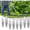 8 Pieces Grass Trimmer Replacement Blade, 150mm Cordless Grass Trimmer With Battery Metal Blade, Electric Brushcutter Accessories