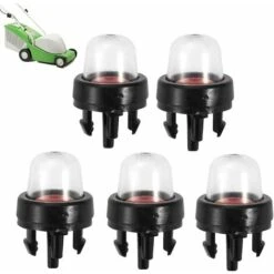 BR-Vie Primer Bulbs 5-Pack Snap-in Universal Primer Bulb Replacements For Chainsaw Grass Strimmer Brush Cutter Yard Equipment Fit For Stihl Weed Eater