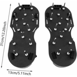 Lawn Aerator Shoes - Garden Yard Grass Cultivator Scarifying Lawn Lawn Aerator Shoes Tool 1 Pair GTA -Garden Care 86201739 5