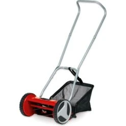 Einhell Manual Lawnmower Push Cylinder - 30cm Cutting Width - Lightweight & Silent Lawn Mowing - 16L Grass Catch Bag - GC-HM 300