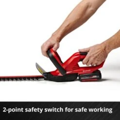Einhell Power X-Change Cordless Hedge Trimmer - 18 Inch (46cm) - Laser Cut Steel With Wall Mount - Body Only - GE-CH 1846 Li-Solo -Garden Care 86734217 4