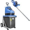 Hyundai Electric Wood Chipper Shredder, 2800w & Corded Hedge Trimmer 680W Bundle -Garden Care 87796641 1