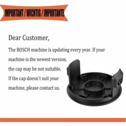 Line Spool For BOSCH EasyGrassCut 18 23 26 Art 23 26 Grass Trimmer Spare Parts (BOSCH F016800569 / F16800385, 4 Pieces) -Garden Care 88299296 3