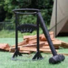 Livingandhome 34cm Black Steel Firewood Kindling Splitter Log Wood Cutter -Garden Care 88302263 1