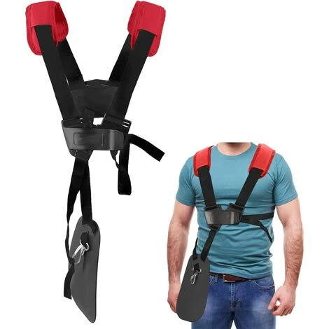Sling Trimmer - Double Shoulder Harness Trimmer With Adjustable Durable Nylon Belt For Brush Cutter Or Gardenning For FS, Km Series Trimmer (Red) 3 Sling Trimmer - Double Shoulder Harness Trimmer With Adjustable Durable Nylon Belt For Brush Cutter Or Gardenning For FS, Km Series Trimmer (Red)