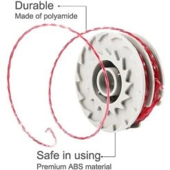 Pack Fly021 String Trimmer Replacement Spool & Line Compatible With Flymo 9 Pack Fly021 String Trimmer Replacement Spool & Line Compatible With Flymo -Garden Care 89263507 3
