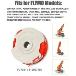 Pack Fly021 String Trimmer Replacement Spool & Line Compatible With Flymo 11 Pack Fly021 String Trimmer Replacement Spool & Line Compatible With Flymo -Garden Care 89263507 5