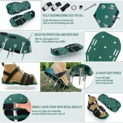 Universal Size Manual Lawn Aerator With 2 Adjustable Straps With Secure Buckles, Aerating Shoes For Effectively Aerating Lawn Soil 11 Universal Size Manual Lawn Aerator With 2 Adjustable Straps With Secure Buckles, Aerating Shoes For Effectively Aerating Lawn Soil -Garden Care 90558504 5