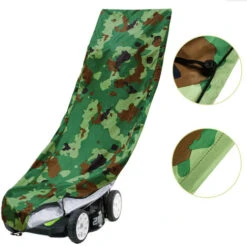 Lawn Mower Cover, 25x76x44inches Garden Mower Cover With Drawcord And Storage Bag For Outdoor, Indoor,camouflage