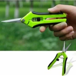 Garden Shears Stainless Steel Pruning Household Potted Plant Pruning Gardening Tools Green