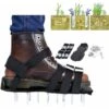 Lawn Aerator Shoes - Lawn Aerating Shoes Lawn Aerator Sandals Lawn Aerator Scarifier（black） -Garden Care 90740190 1