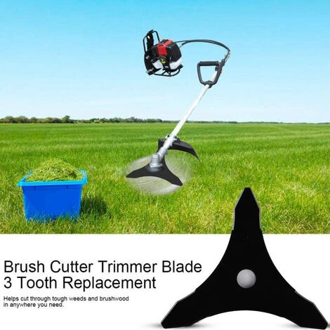 2 Pcs Lawn Mower Blade 3 Tooth Tool 25.4mm Diameter Weeder Cutter Metal Blade 5 2 Pcs Lawn Mower Blade 3 Tooth Tool 25.4mm Diameter Weeder Cutter Metal Blade - Image 3