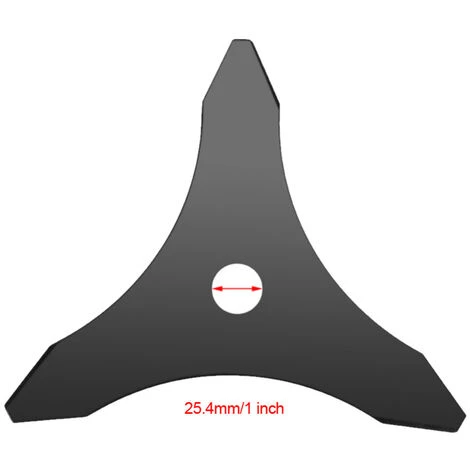 2 Pcs Lawn Mower Blade 3 Tooth Tool 25.4mm Diameter Weeder Cutter Metal Blade 7 2 Pcs Lawn Mower Blade 3 Tooth Tool 25.4mm Diameter Weeder Cutter Metal Blade - Image 5