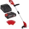 Einhell Power X-Change Cordless Grass Trimmer 24cm - Includes 20x Spare Blades, 18V Battery And Charger - GC-CT 18/24 Li Kit -Garden Care 90859397 1