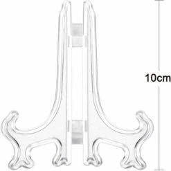 12 Pieces Of Plastic Easels, Plate Racks, Plate Racks, Folding Plates, Display Stands For Displaying Collectible Plates, Bowl Racks, Books, Plates, DVDs, Pictures -Garden Care 91162752 5