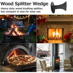 Electric Log Splitter Heavy Duty Log Splitter Small Firewood Splitter Manual Log Splitter For Small Fireplace Wood Stove Black -Garden Care 91887708 5