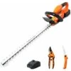 GARCARE Cordless Hedge Trimmer Long Reach With 18" Laser Blade With 20V 4.0A Battery And Fast Charge 2 GARCARE Cordless Hedge Trimmer Long Reach With 18" Laser Blade With 20V 4.0A Battery And Fast Charge -Garden Care 92112468 1
