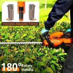 GARCARE Cordless Hedge Trimmer Long Reach With 18" Laser Blade With 20V 4.0A Battery And Fast Charge -Garden Care 92112468 3