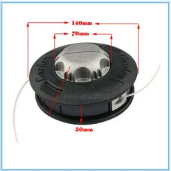 Green Lawn Mower Head Free Of Disassembly Aluminum Head Grass Head Universal Wear-resistant Nylon Rope Wire Sawtooth -Garden Care 92184905 3