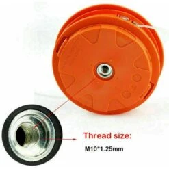 Orange Lawn Mower Head Free Of Disassembly Aluminum Head Grass Head Universal Wear-resistant Nylon Rope Wire Sawtooth -Garden Care 92184971 3
