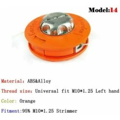 Orange Lawn Mower Head Free Of Disassembly Aluminum Head Grass Head Universal Wear-resistant Nylon Rope Wire Sawtooth -Garden Care 92184971 5