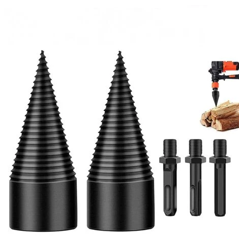 Log Splitter Wood Splitter 42mm Tapered Drill Bit Wood Splitting Drill Bit Wood Cutting Tool With Hex Shank, Square Shank, Round Shank 3 Log Splitter Wood Splitter 42mm Tapered Drill Bit Wood Splitting Drill Bit Wood Cutting Tool With Hex Shank, Square Shank, Round Shank