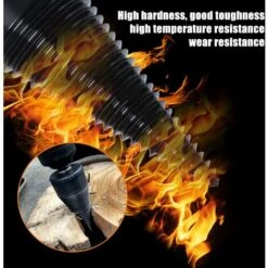 FlkwoH Log Splitter Drilling Cone 42mm And 32mm, Wood Splitter, Wood Conical Screw For Stepped Drill Firewood Cutter Log Splitter Steel Cone High Speed Drill -Garden Care 92346655 4
