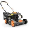 FUXTEC Petrol Lawnmower - Cutting Width 41cm - 80cc - Push Lawnmower - Grass Collector 45L - FX-RM4180 -Garden Care 92352173 1