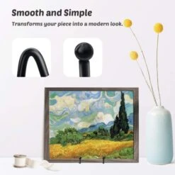 Plate Holders For Displays - Black Iron Easel - Display Racks - Metal Frame Holders - Photo Holders, Pictures, Decorative Plates And Table Art -Garden Care 92864549 2