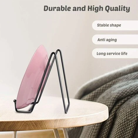 Plate Holders For Displays - Black Iron Easel - Display Racks - Metal Frame Holders - Photo Holders, Pictures, Decorative Plates And Table Art 5 Plate Holders For Displays - Black Iron Easel - Display Racks - Metal Frame Holders - Photo Holders, Pictures, Decorative Plates And Table Art - Image 3