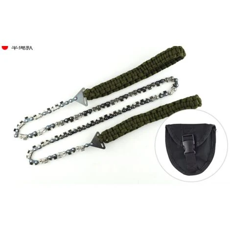 Pocket Chainsaw, 36 Inch Long Handsaw Chain With Paracord Handle And Survival Bracelet Kit For Camping Survival Gear 4 Pocket Chainsaw, 36 Inch Long Handsaw Chain With Paracord Handle And Survival Bracelet Kit For Camping Survival Gear - Image 2