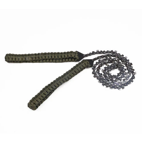 Pocket Chainsaw, 36 Inch Long Handsaw Chain With Paracord Handle And Survival Bracelet Kit For Camping Survival Gear 6 Pocket Chainsaw, 36 Inch Long Handsaw Chain With Paracord Handle And Survival Bracelet Kit For Camping Survival Gear - Image 4
